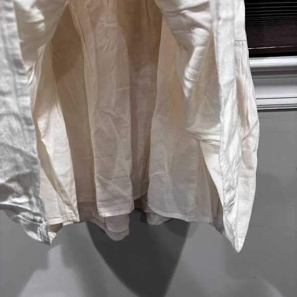 American Eagle Puff Sleeve Babydoll Dress Cream SZ: Small - Picture 13 of 15